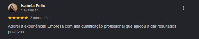 Avaliação de Isabela Felix sobre a Comunidade GIRO
